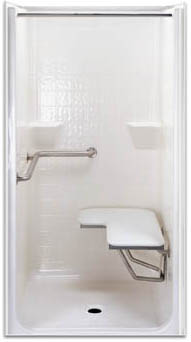 3699-BF Gelcoat Barrier-Free Shower